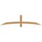Ekena Millwork Bellingham Timber Gable Bracket, Western Red Cedar, 72"W x 18"H x 3 1/2"D x 3 1/2"F, 6/12 Pitch GBW072X18X0404BEL00SWR - alternate 1